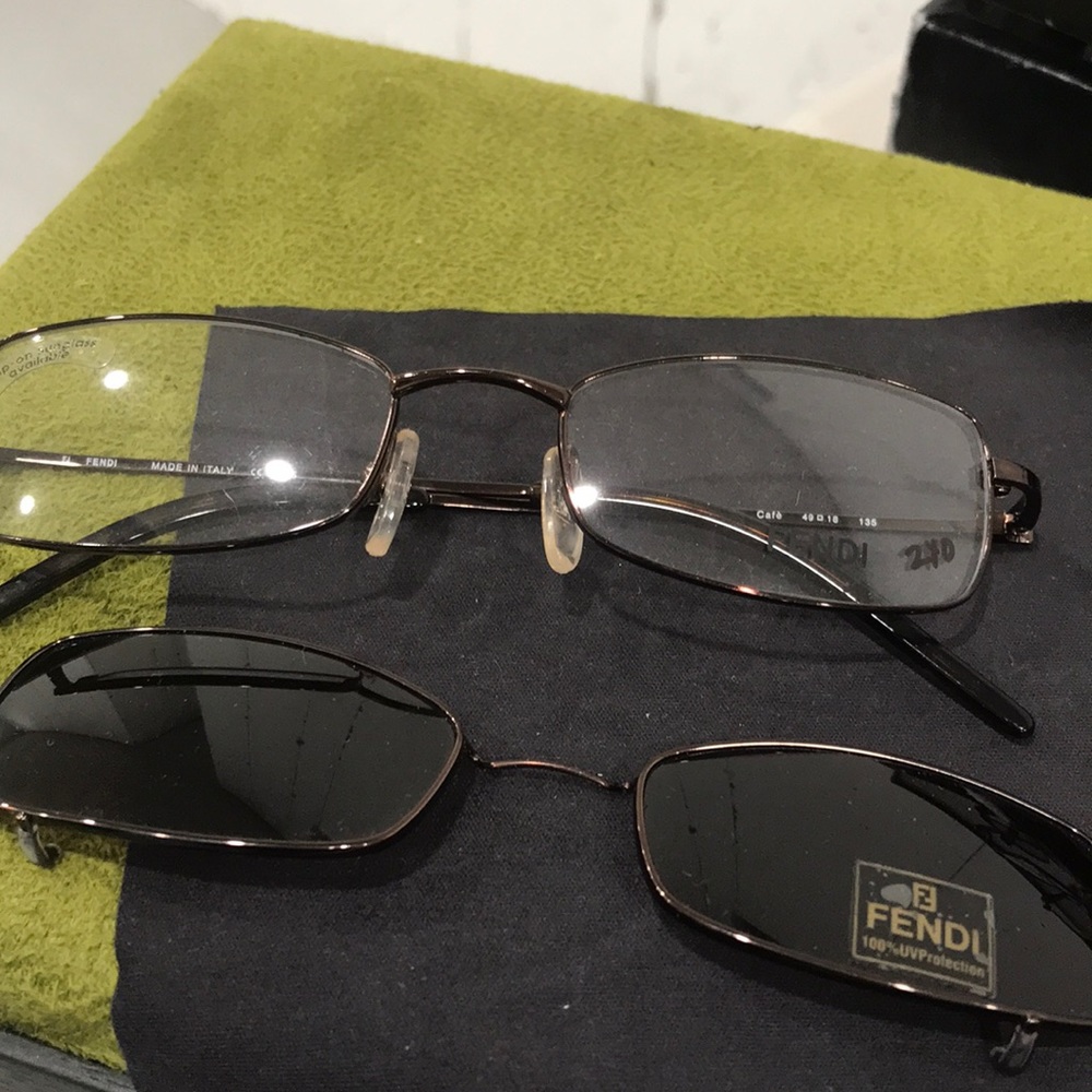 Fendi glasses shiny bronze never owned